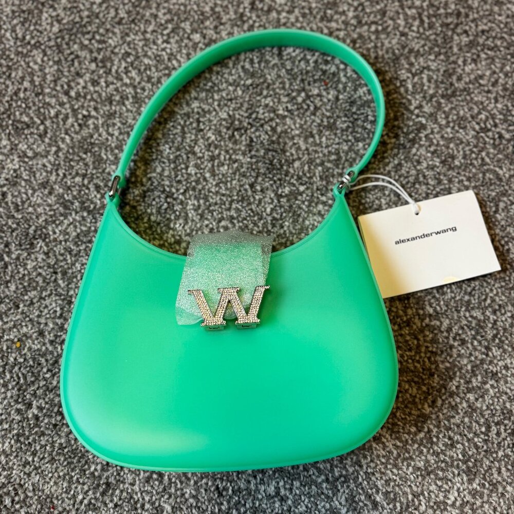 NEW - Alexander Wang W Legacy Small Hobo Bag in PVC - Mint Julep